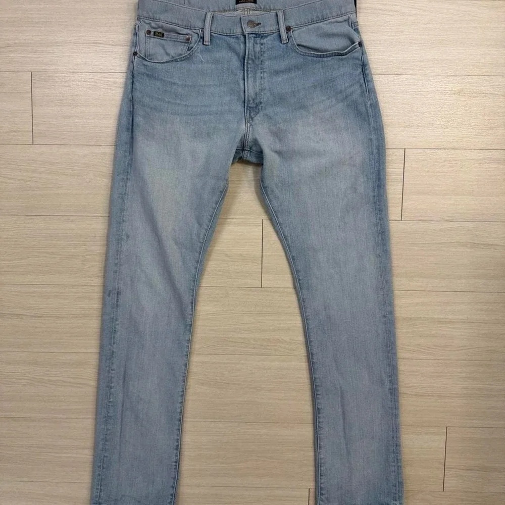 Polo Ralph Lauren Light Wash Slim Fit Jeans Mens Size 34x34 Denim